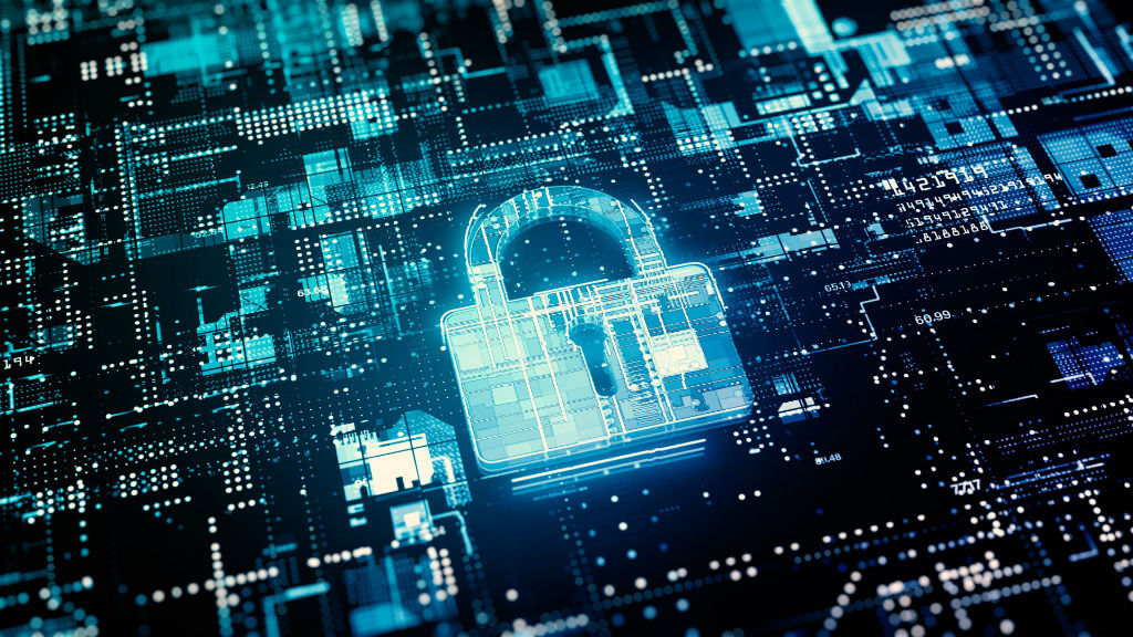 Digital circuit board with padlock